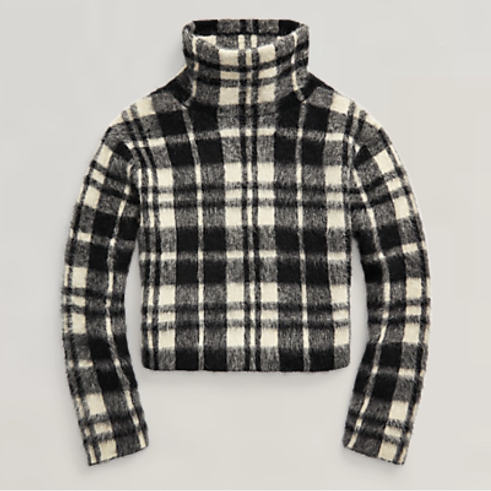Polo Ralph Lauren Plaid Turtleneck Sweater, Alpaca wool - Picture 3 of 3